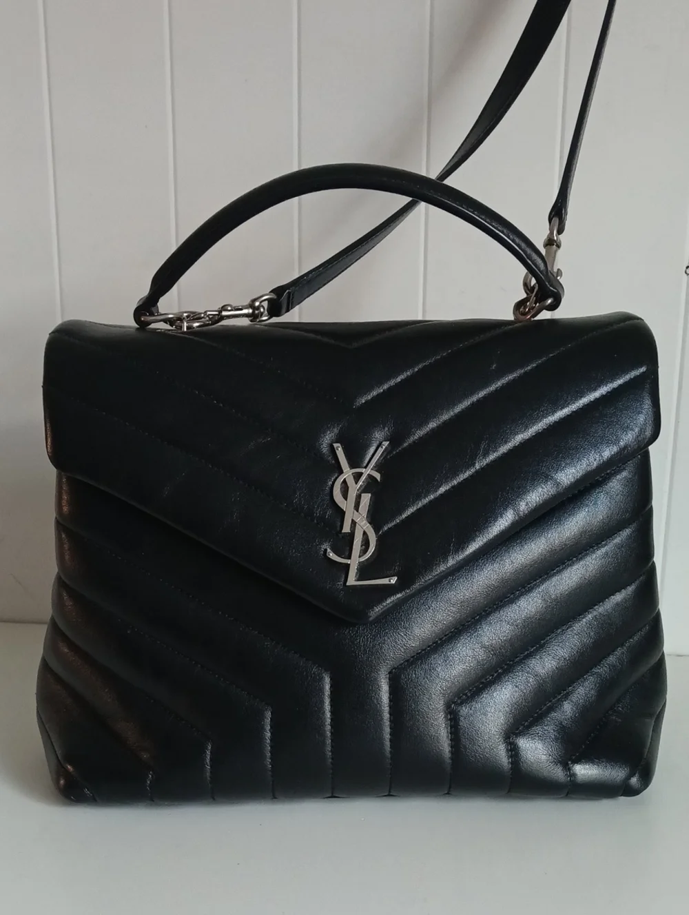 YVES ST LAURENT LOULOU TOP HANDLE BAG MATELASSE